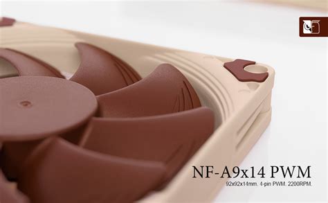 Amazon.com: Noctua NF-A9x14 PWM, Premium Quiet Fan, 4-Pin (92x14mm ...