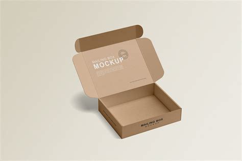 Realistic Mailing Box Mockup – MasterBundles