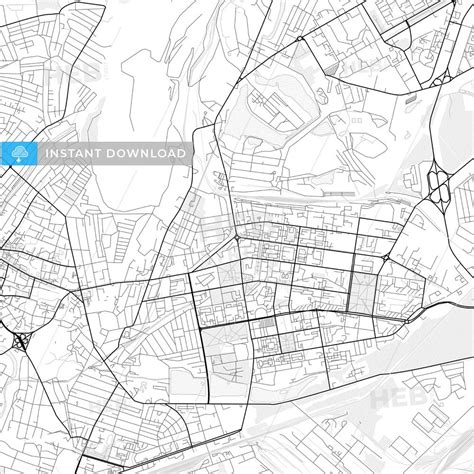 Vector PDF map of Kryvyi Rih, Ukraine | HEBSTREITS Sketches in 2021 ...
