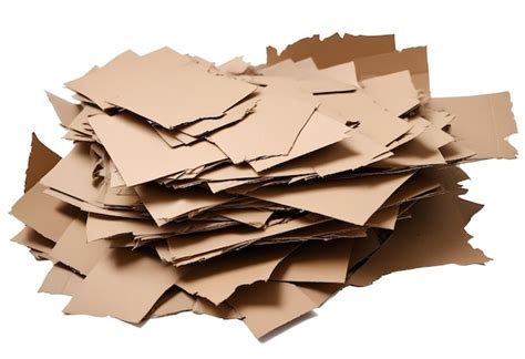 Pile of torn cardboard pieces | Premium AI-generated image