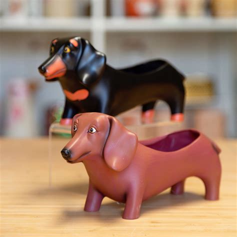 Dachshund Weenie dog Planters — Stayin' Alive Succulents