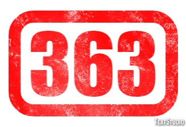 363 Text Effect and Logo Design Number