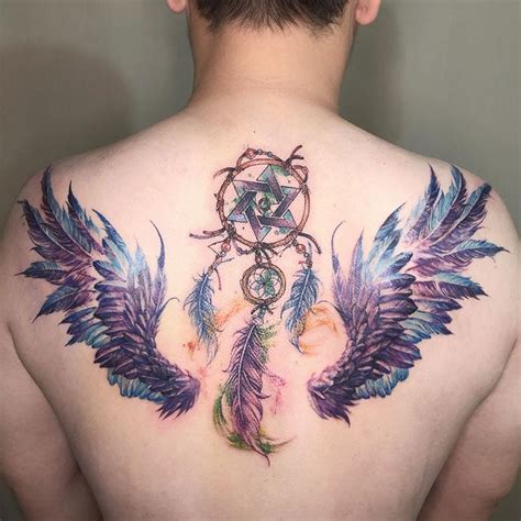 Tattoo • Подборка тату: Крылья на спине (57 фото)