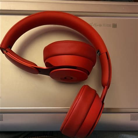 beats  dre headphones beats red wireless headphones poshmark