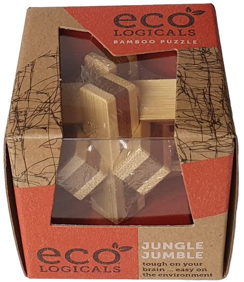ECO Logicals Brainteaser Bamboo Puzzle - Jungle Jumble – Happy Go Lucky