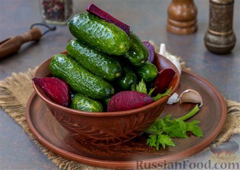 Огурцы малосольные, рецепты на RussianFood.com: 141 рецепт малосольных ...