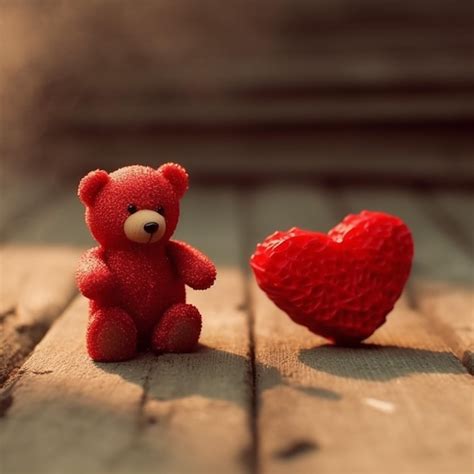 Premium AI Image | teddy bear with heart