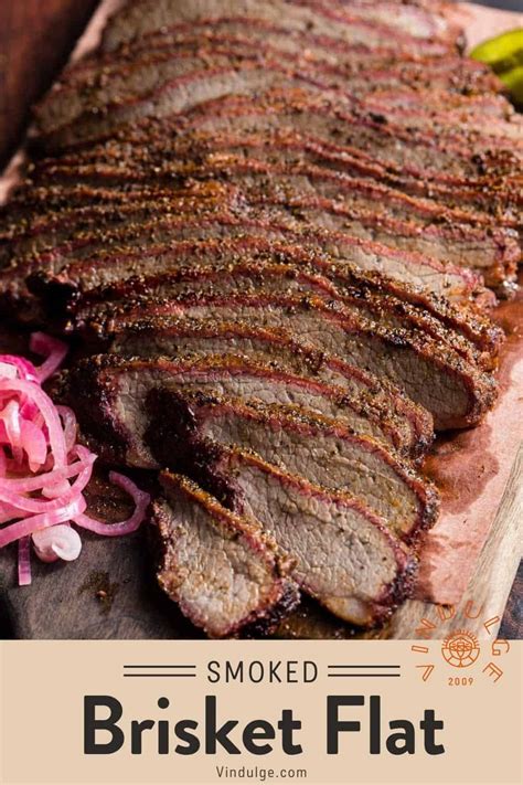 How to Smoke A Brisket Flat - Vindulge