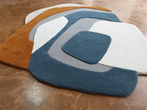 handmade designer area rug  living room bedroom modern abstract