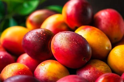 Premium Photo | A closeup with some mangos