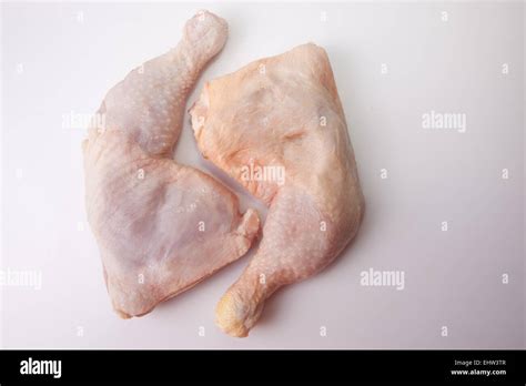 chicken thighs  legs isolated  white background stock photo alamy