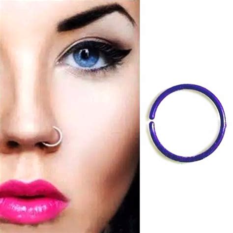 jual anting hidung jepit polos acrylic shopee indonesia