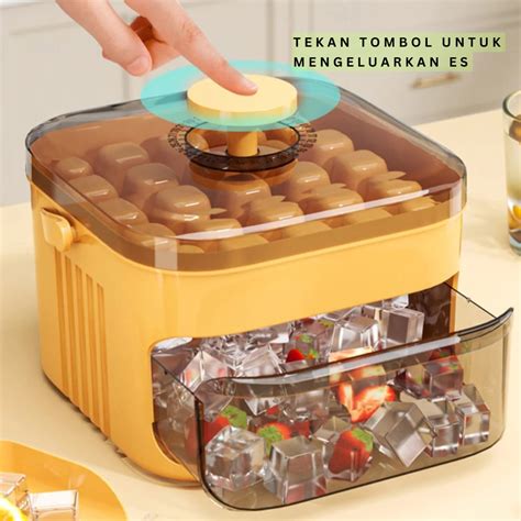 jual araru cetakan es batu  susun total  grid wadah ice cube maker