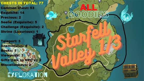 Genshin Impact (原神) - Starfell Valley 100% Exploration 1/3 - YouTube