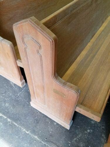 Antique vintage oak Church Pews/pew almost 14 ft Great Porch Bench Wedding etc. | #3758496723