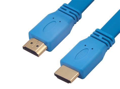 Купить кабель HDMI 1.5 м, GCR HDMI версия 1.4, плоский, бирюзовый по ...