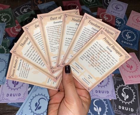 Dnd Spell Cards for Every Class Dnd Spellbook Bundle Dnd - Etsy