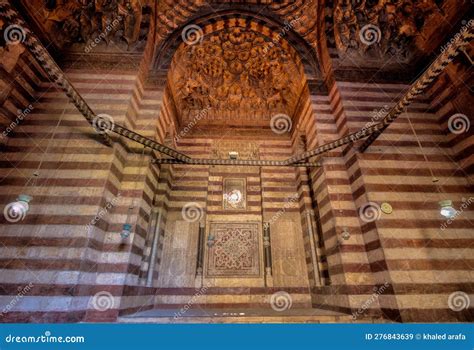 Interior Sultan Hassan Mosque Entrance Stock Image - Image of inter ...