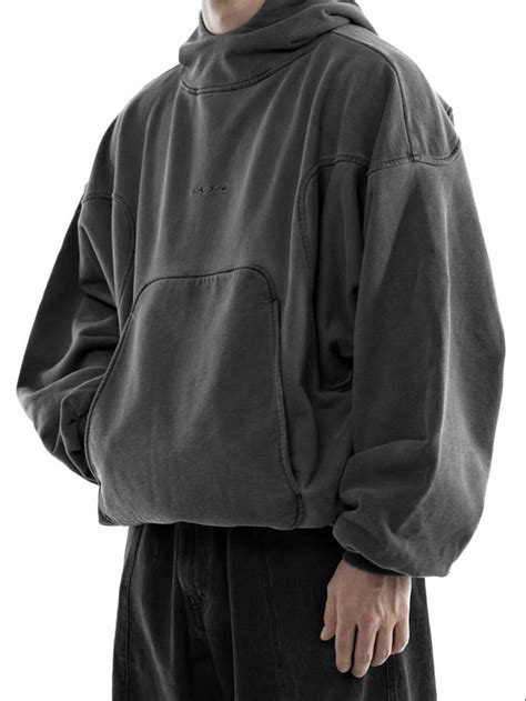 Кофта М7 Серая Garment-Dyed | Hoodie design, Mens outfits, Concept clothing