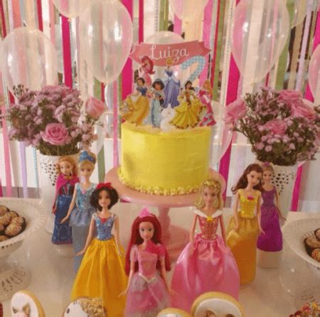 Festa Das Princesas Simples - Decoração de Festa Infantil das Princesas → 50 Ideias e Dicas Simples