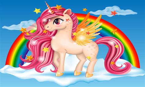 Unicorn Cartoon Wallpapers - Wallpaper Cave