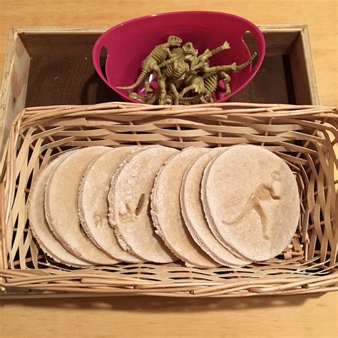 Salt Dough Dinosaur Fossils – MOMtessori Life