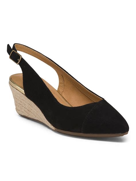 Suede Closed Toe Wedges | Heels | T.J.Maxx | Closed toe wedges, Wedges
