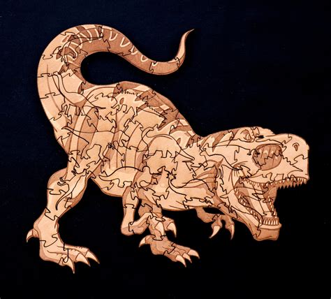 The Terrifying T-rex Puzzle - Etsy