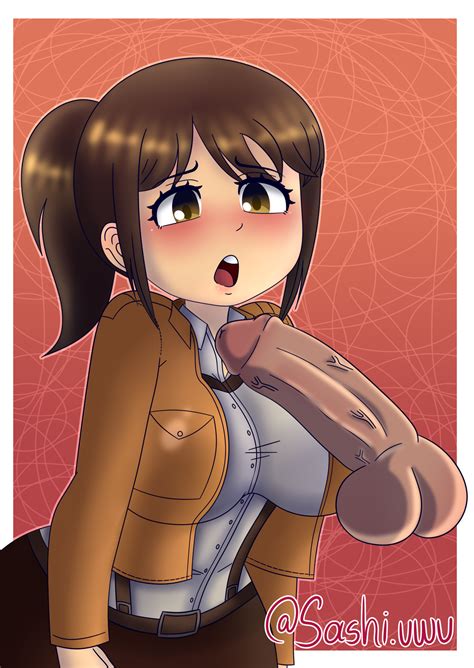 Rule 34 - attack on titan big breasts big penis breasts facial imminent