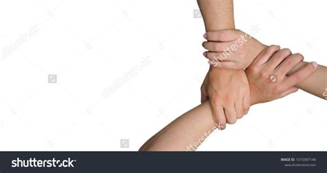 human join hands  isolated stock photo edit