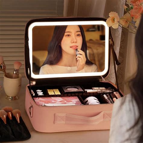 Makeup bag with LED Mirror – Lulunami