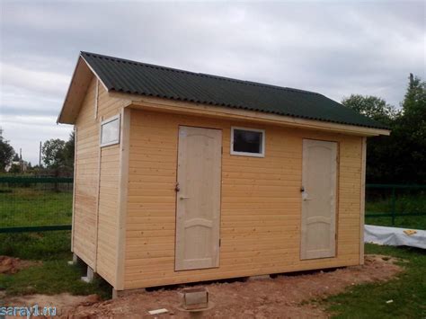 Сарай 4.5x3 метра своими руками.