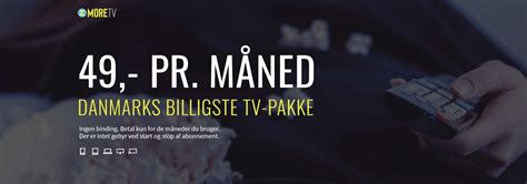 More TV - Ny udfordrer på prisgunstige tv-pakker