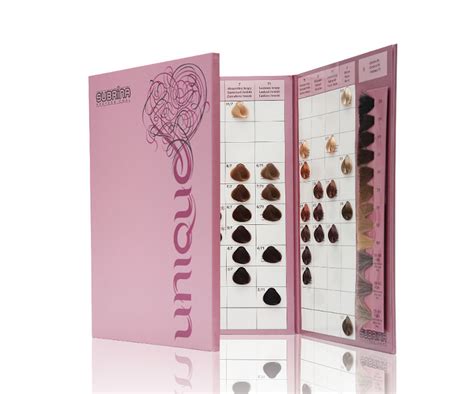 Vlasový vzorník barev Subrina Professional - Unique, Senseo, Vulcano