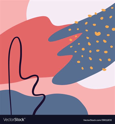 colorful abstract flat design minimalism style vector image