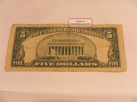 $5 United States Note Red Seal Fr 1534 (ps12)