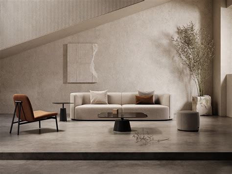 living room   meaningful modern aesthetic behance