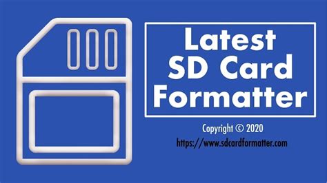 SD Card Formatter - Latest SD Memory Card formatter {LATEST}