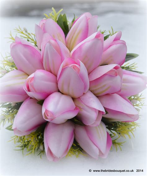 Baby Pink Tulips - Realistic and Elegant Floral Arrangement