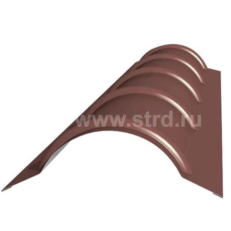 Конек полукруглый для металлочерепицы R110мм сталь 0.5мм Skardex 2м ...