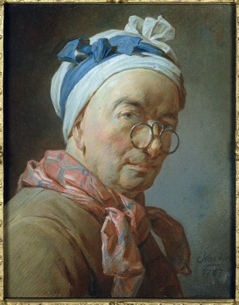 Self Portrait with Spectacles, 1773 (pastel on paper)