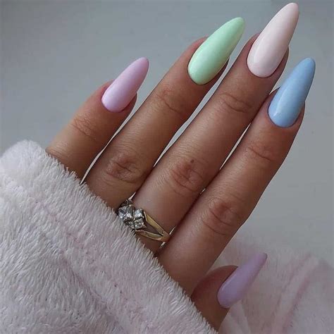 77 Pretty Pastel Multicolor Nails Guaranteed To Get You In A Good Mood