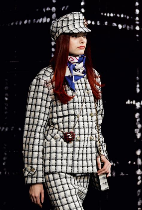 CHANEL nude white grey cotton 2022 22K DOUBLE BREASTED TWEED Jacket 40