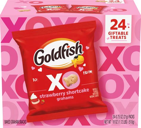 Amazon.com: Goldfish Strawberry Shortcake Flavored Baked Graham Snacks
