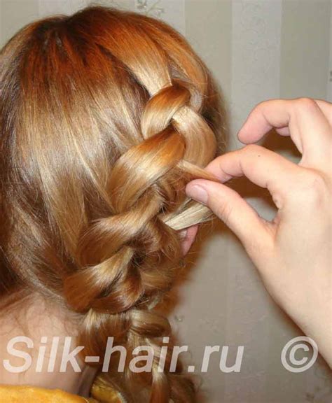 Прическа из французской косы "наоборот" или перевернутая коса ...