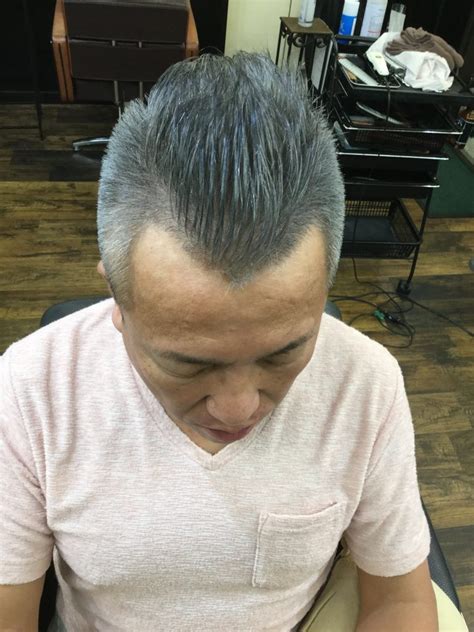 【男前カット】メンズが似合うヘアカタログ Vol.91 50代シルバーヘア│Happiness hair ハピネスヘア