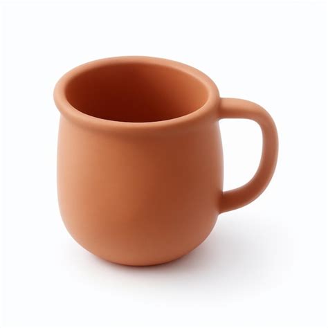 premium ai image simple rough clay mug