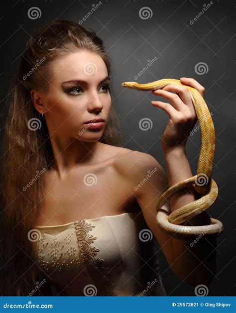 Woman With Snake Scales Stock Photography | CartoonDealer.com #31920170