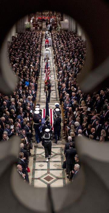 george hw bush honored  national cathedral funeral