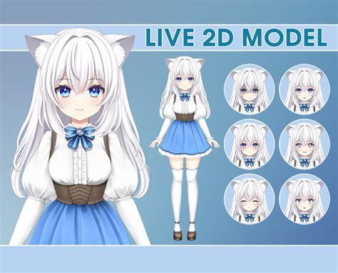 Draw And Rig 2d Vtuber Model Live2d Vtuber Rigging Vtuber Commission